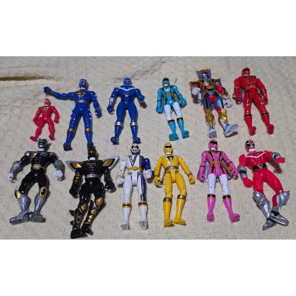Power Rangers Action Figure Lot Dino Thunder Mystic Force SPD 11pc Toy Set